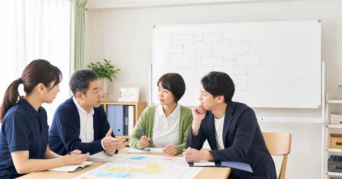 介護・福祉の中間管理職を支える権限設計とマネジメント研修の話し合い